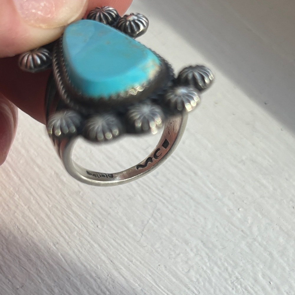 Turquoise Statement Ring - image 2